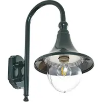 LINDBY Außenwandleuchte Daphne, grün, Metall, E27, IP44