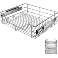 Casaria Teleskopschublade 3er-Set 60cm Schrankbreite Außenmaß