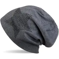 StyleBREAKER Beanie "Warme Beanie Mütze mit Strass Stern" 1 Stk.