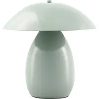 Beliani Tischlampe Hellgrün Metall 30 cm Hoch Pilzform mit Kabel und Schalter Retro Stil Moderne Tischleuchte Nachttischlampe Schlafzimmer Wohnzimmer