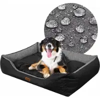 Stanislaw Jurga Hundebett „Puffy“ – Wasserabweisend & Herausnehmbares Kissen – 125x100 cm – Robustes Oxford-Gewebe | PillowPrim