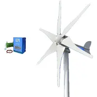 OEM Windkraftgenerator, effiziente Energieerzeugung, langlebige Konstruktion, Mit Hybridsteuerung-b, 4000W-e, 48V-a