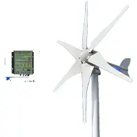 OEM Windkraftgenerator, effiziente Energieerzeugung, langlebige Konstruktion, Mit freier Steuerung, 4000W, 24V