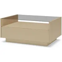 Stylmeble24 Couchtisch HEROS LS – Moderner Sofatisch in Cacao & Eiche Cremona mit LED-Beleuchtung