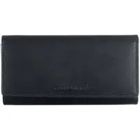 Green Burry GREENBURRY Leder Geldbörse Fiorentina Long Ladies Wallet RFID Black schwarz