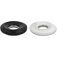 DeLOCK Kabelaufwickler (Kabel Jo-Jo) mit Magnetring Set 2 Stück, Kabel-Management, Thermoplastischer Gummi (TPR), Schwarz, Weiß