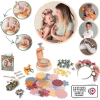 Smoby Kreativität Basteln Crea Kreativset Flower Schmuck-Bastelset 7600350416