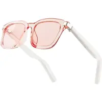 COLMI G06 Smart Glasses, Smarte Brille mit Audio, Freisprechfunktion, Bluetooth - Farbe: pink