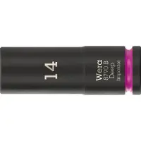 Wera 8790 B Impaktor Deep Steckschlüsseleinsatz mit 3/8 zoll-Antrieb, 14 x 63 mm - 05005555001