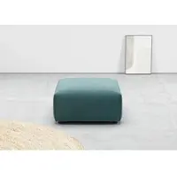 Home affaire Hocker "Glimminge auch in Breitcord, Feincord und Easy care-Bezug", blau (petrol), B:80cm H:42cm T:80cm, 12% Polyacryl, 88% Polyester, Hocker, Hocker, passend zur Serie "Glimminge"