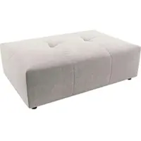 Candy Polsterhocker 3C "Yoshy", grau (hellgrau), B:120cm H:41cm T:83cm, 100% Polyester, Hocker, Polsterhocker, Passend zur Serie Yoshy