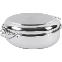 WMF Bräter "Schmortopf mit Deckel 8,5l, backofengeeignet, induktionsgeeignet" Cromargan Edelstahl Rostfrei 18/10