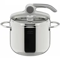 Lagostina 8900545519, 7 l, Keramik, Gas, Halogen, Induktion, Versiegelte Platte, Edelstahl, 22 cm, Edelstahl, 6 Person(en)