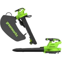 Greenworks GD48BVII - Akku-Laubsauger & Laubbläser - 48V - SOLO - OHNE AKKU und LADEGERÄT