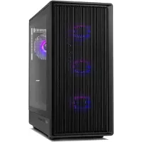 Nox Xtreme Infinity IOTA, Midi Tower, PC, Schwarz, ATX, ITX, micro ATX, Edelstahl, Gehärtetes Glas, Taschenlüfter