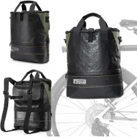 RockBros Road to Sky Gepäckträgertasche Fahrradtasche 12 L wasserabweisend mit Tragegriff Schwarz-Grün