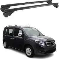 Omtec Dachträger Gepackträger für Mercedes Citan W415 2012-2021 Alu Schwarz 2x