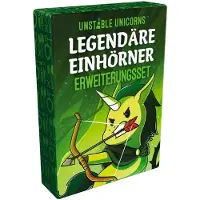 Asmodee Unstable Unicorns Legendäre Einhörner Erweiterung Kartenspiel DE