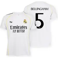 Real Madrid 25/26 Bellingham Heim Junior-kurzarm-t-shirt Weiß 6 Years Weiß 6 Years