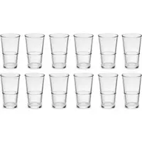 Bormioli Rocco Longdrinkglas "Longdrinkbecher 370 ml Sestriere, 12 Stück", transparent, H:14,2cm Ø:7,8cm, Glas, Trinkgefäße, Longdrinkglas, stapelbar, spülmaschinengeeignet