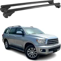 Omtec Dachträger für Toyota Sequoia 2007-2018 Gepäckträger Grundträger Alu Schwarz 2x