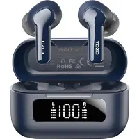 TOZO NC3 In-Ear Kopfhörer Bluetooth 5.3 mit Hybrid Active Noise Cancelling, 6 Mikrofone, LED-Anzeige, App-Steuerung, 55 Std. Wiedergabe, IPX8 wasserdicht