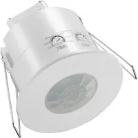Alcapower Einbau-Präsenzmelder 360 Grad IP54, max. 2000W, einstellbar, Deckenmontage für geschützte Innen- und Außenbereiche