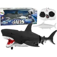 Lean Toys LeanToys Infrarot-ferngesteuerter schwarzer Hai bewegt sich im Wasser
