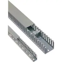 Hager DNG5003707030B Verdrahtungskanal aus PVC DNG 50x37mm steingrau - 2 Meter