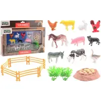 Johntoy Bauernhoftier-Spielset 19-teilig im Karton