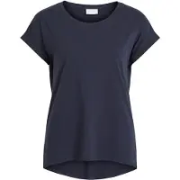 Vila Rundhalsshirt "VIDREAMERS NEW PURE T-SHIRT/SU-NOOS" Baumwollmischung, regular fit