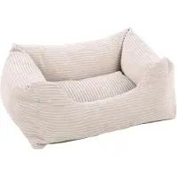 Flamingo Hundebett Velluto rechteckig beige, Maße: 65 x 50 x 20 cm