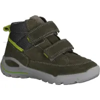 Ricosta Skip 6901002570 wasserdichter Boots, Jungs, Leder, Timo/Graphit - Kinderschuhe Teens Jungs Gr. 25 - 42, Grün, leder/textil (velour/kansas)