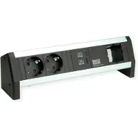 Bachmann DESK 2xSchutzkontakt USB A&C, USB Charger 22W 1xABD GST18