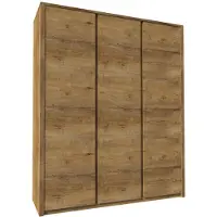 Feldmann-Wohnen Kleiderschrank Montana Mehrzweckschrank 166cm eiche lefkas grifflos