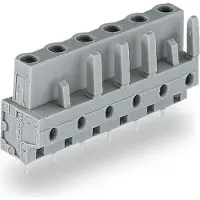 Wago 232-745/045-000 THT-Federleiste,gerade,Rastermaß 7,5 mm,grau 232745045000 - 10 Stück