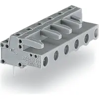 Wago 232-838/045-000 THT-Federleiste,abgewinkelt,Rastermaß 7,5 mm,grau 232838045000 - 25 Stück