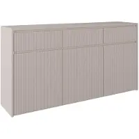 Selsey Vemmi – Sideboard 3-türig, 3 Schubladen, Kaschmir, 155 cm