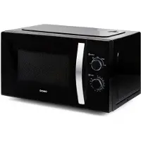 Domo DO23001, Arbeitsplatte, Solo-Mikrowelle, 30 l, 900 W, Drehregler, Schwarz