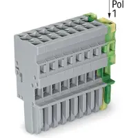 Wago 769-109/000-036 1-Leiter-Federleiste,CAGE CLAMP,4 mm2,grün-gelb/grau 769109000036 - 25 Stück