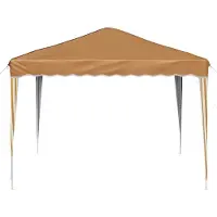 vidaXL Pop-up Partyzelt 288 x 288 x 245 cm Beige Oxford-Stoff