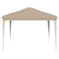 vidaXL Pop-up Partyzelt 288 x 288 x 245 cm Creme Oxford-Stoff