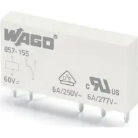 Wago 857-155 Elementarrelais,Eingangsnennspannung DC 60 V,1 Wechsler 857155 - 20 Stück