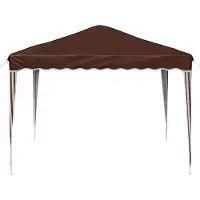 vidaXL Pop-up Partyzelt 288 x 288 x 245 cm Braun Oxford-Stoff