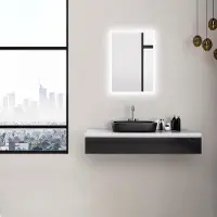 OEM Badezimmer-Spiegel mit LED-Beleuchtung - neutraler Weißlicht - 50 x 70 cm