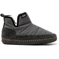 Nuvola . Hausschuhe Herren Damen rutschfester Sohle warm gepolstert bequem dunkelgrau 38 EU - UNBOW