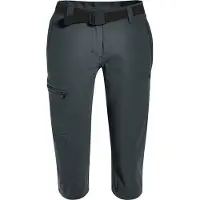 Maier Sports Caprihose "Inara slim 3/4", Damen, Gr. 40, Normalgrößen, grau, 90% Polyamid, 10% Elasthan, Hosen Caprihose, Damen Wanderhose, atmungsaktive Outdoorhose, 3/4 Hose mit 3 Taschen, Topseller