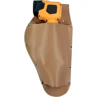 Briconess Braune Scheide für elektrische Scheren, elektrischer Gärtnerscherenhalter, elektrischer Baumscherenhalter aus genähtem Leder, Abm. 33 x 17 cm, 35 x 18