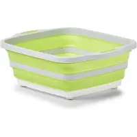 OEM Opvouwbarer Kunststoff 2-in-1-Lichtgrijs/Grün - 40 x 318 x 33/143 cm - Multifunktions-Snijplank - Camping-Set
