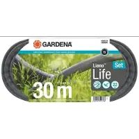 Gardena Liano Life Schlauch-Set 30m, 22 bar Druckfestigkeit, 30 m Länge, Ø 13 mm, inkl. Reinigungsbrause 18300